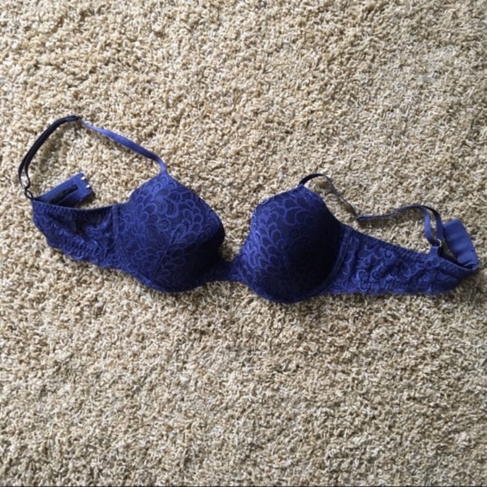 Blue Lace Bra